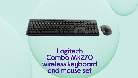 Currys PC World Logitech Combo MK270 wireless keyboard and mouse set
